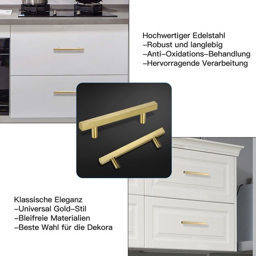 2''-16'' Kitchen Cabinet Pulls Stainless Steel Cupboard Drawer T Bar Handles Lot - Picture 21 of 21