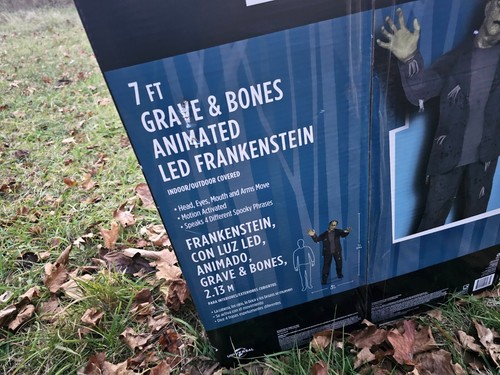 7 Fuß animiertes LED Frankenstein Monster lebensechte Bewegungen gruselig Halloween Dekor - Bild 6 von 10