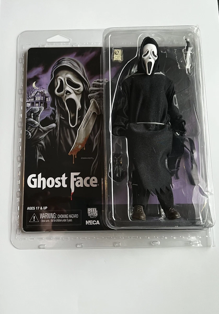 NECA Ghost Face Reel Toys Retro Clothing Figure 8 Horror Movie NIP Scream