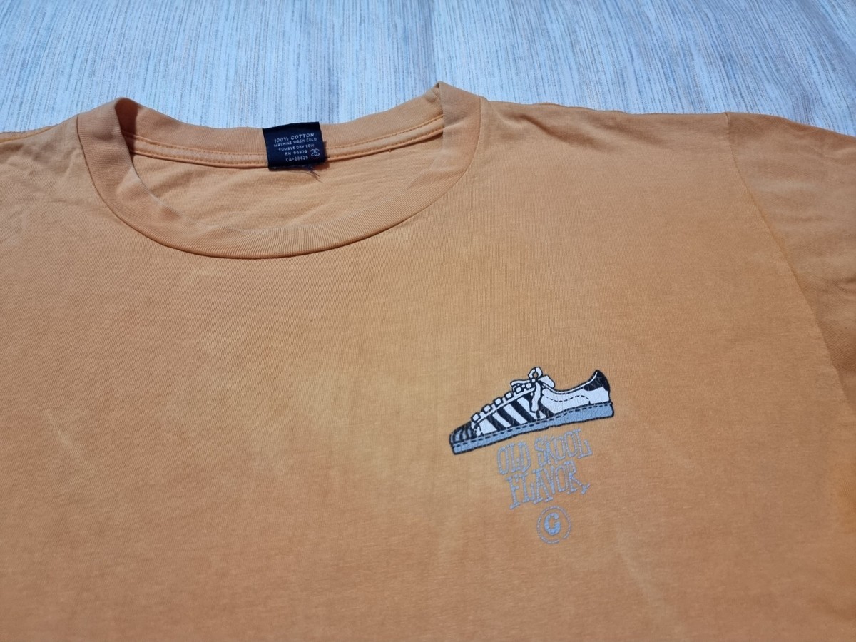 VINTAGE 80's STUSSY OLD SCHOOL FLAVOR T-SHIRT TEE MADE IN USA Size