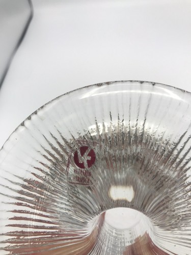 Vetreria Etrusca Italy Crystal Clear Candle Stick Holder Set of 2 - Picture 4 of 7