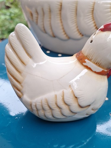 Vintage B & D Ceramic Chicken Cookie Jar & Shakers Cottage~Farmhouse~Kitchy Chic - Picture 2 of 22