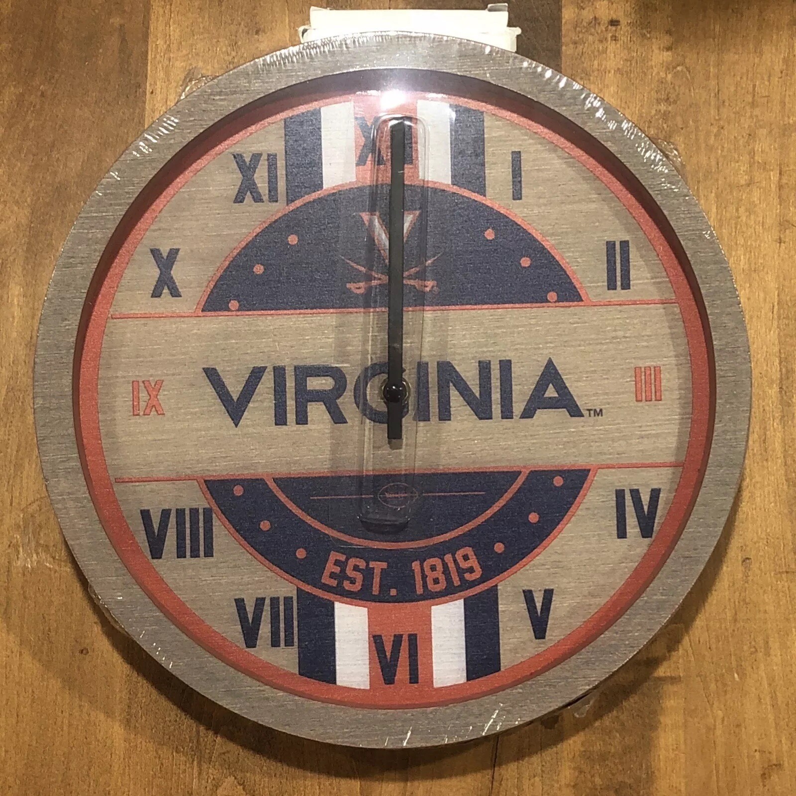 FOCO NCAA Unisex-Adult NCAA Wooden Barrel Wall Clock NEW