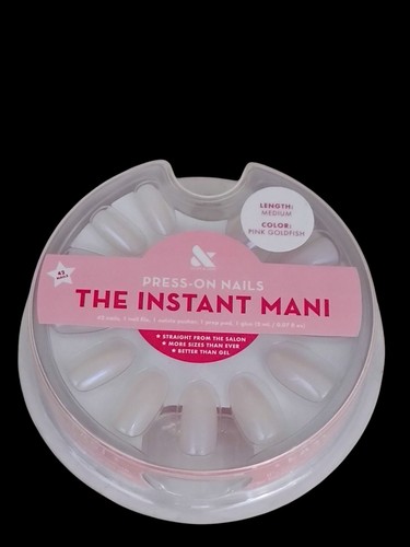 Olive & June Press-On Nails THE INSTANT MANI 42ct Medium Length PINK GOLDFISH - Picture 15 of 24