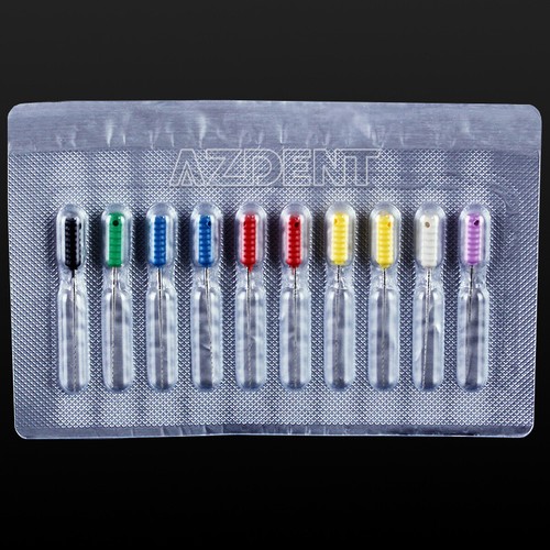 10Pcs/Pack AZDENT Dental Barbed Broaches Root Canal Files Endodontics Use 25mm - Picture 11 of 12