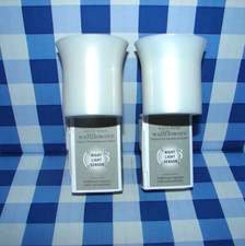 Bath Body Works Wallflowers WHITE FLARE Diffuser Nightlight Plug In Set of 2