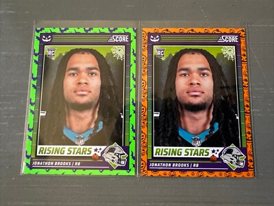 2024 Panini Score-A-Treat Jonathon Brooks RC Pumpkins & Green Bats PANTHERS