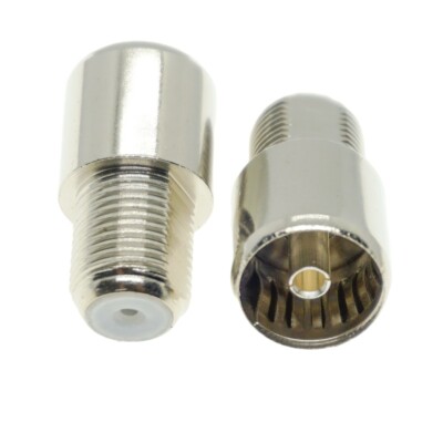 10X IEC PAL DVB-T TV 9.5m FemaleTo F Female Jack RF Coax Adapter Connector