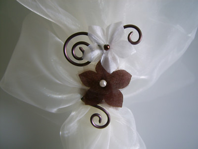 collier mariée parme et ivoire fleur et plumes hortensia