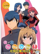 TORADORA VOLUME.1-25 END OVA SPECIAL DVD with English Dubbed