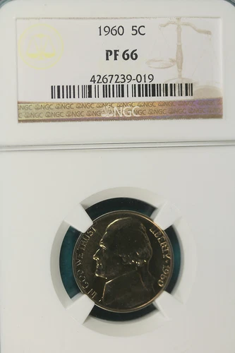1960 P NGC PROOF 66 Jefferson Nickel!! #B3794
