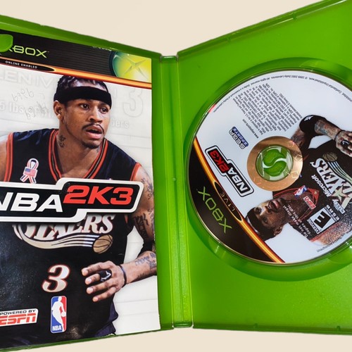 NBA 2K3 (Microsoft Xbox, 2002) Video Game - Allen Iverson - Complete W/ Manual - Picture 2 of 4
