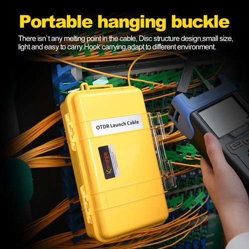 Komshine 500m SM OTDR Launch Cable Box , SC/UPC To LC/UPC Dead Zone Eliminator - Photo 8/10