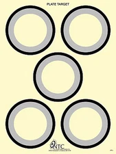 PT-1 [PT1] 15 Foot "Paper Plate" Target [21" x 28"] (24 targets), 5 bulls/target