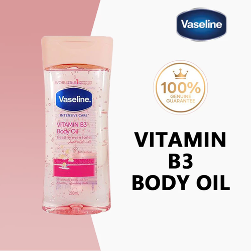 2 Bottles Vaseline Intensive Care Vitamin B3 Body Oil 200ml SHIPPING WORD WIDE - Picture 3 of 8