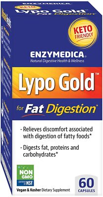 Enzymedica Lypo Gold for Fat Digestion 60 caps