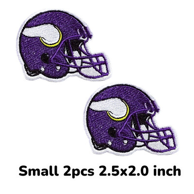 2PCS Minnesota Vikings Small Embroidered Iron On Patch