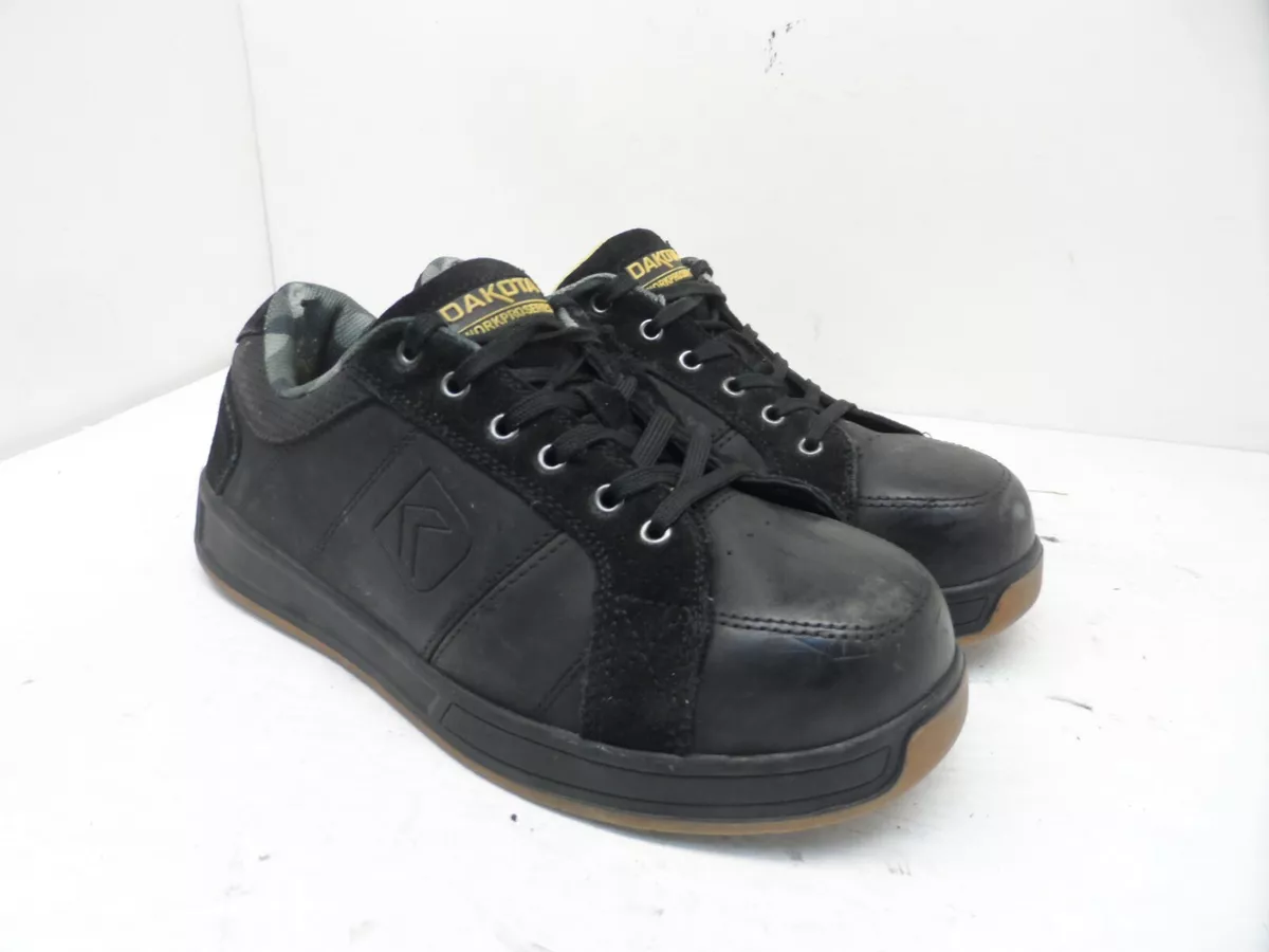 DAKOTA Men s Steel Toe Steel Plate Skate Safety Work Shoes 3613 Black Size 9M