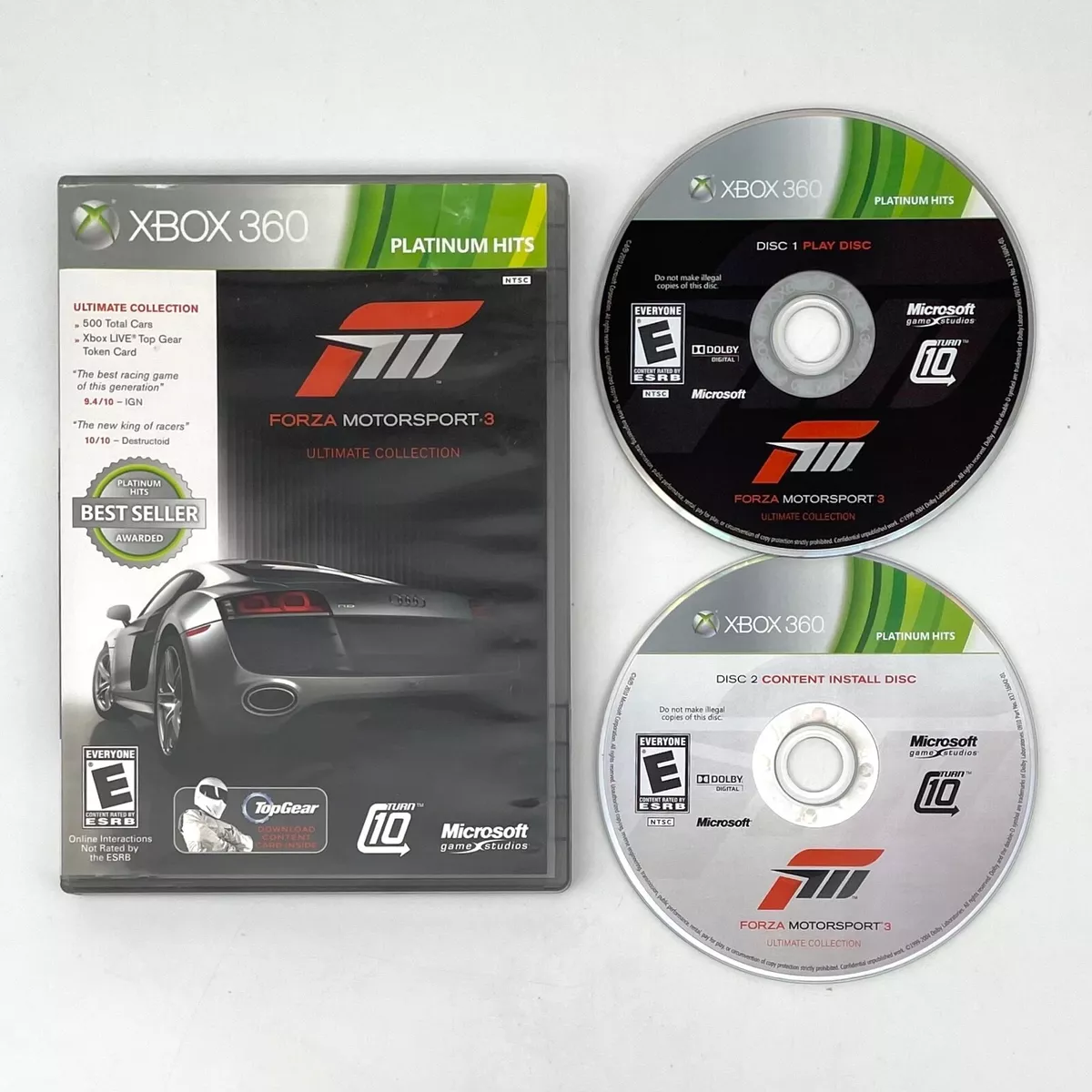 Forza Motorsport 3: Ultimate Collection Platinum Hits Xbox 360 Complete  Tested