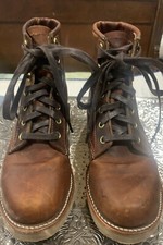 Authentic CHIPPEWA Boots: Engineer Boots Leather M Size7, W Size 8 Made in USA