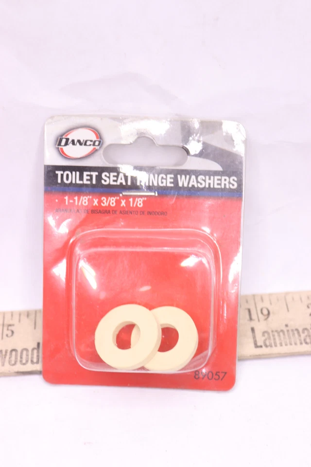 Arandelas de bisagra de asiento de inodoro Danco 1-1/8" x 3/8" x 1/8" 89057 Foto 2 de 3