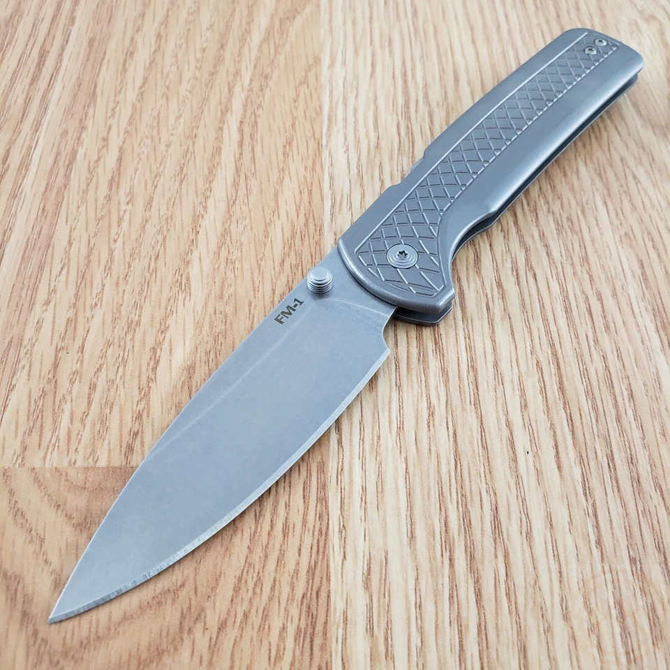 Cuchillo Plegable Cold Steel FM-1 3.5" S35VN Hoja de Acero Lavado a Piedra Mango de Titanio Foto 2 de 4