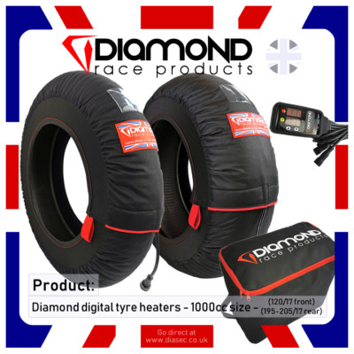 DIAMANT RENNPRODUKTE - DIGITALE REIFENHEIZUNGEN / WÄRMER FÜR 1000cc - 200 HINTEN
