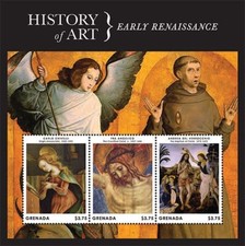 Grenada 2013 - History of Art - EARLY RENAISSANCE - Sheetlet - MNH