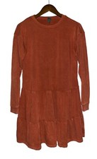 Wild Fable Babydoll Tiered Long Sleeve Skirt Sweatshirt Dress Size S Casual