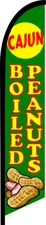 CAJUN BOILED PEANUTS SWOOPER FEATHER FLAG BANNER SIGN 8226