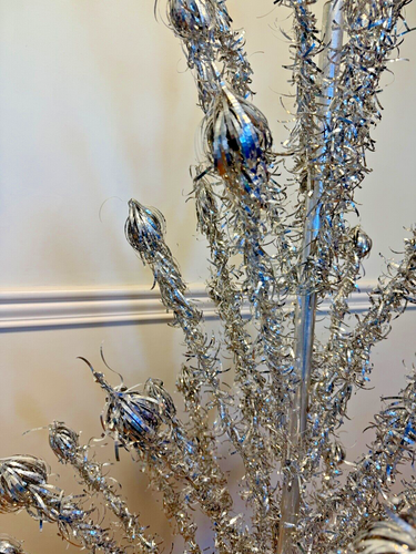 Vintage CRAFT HOUSE 6-1/2 FOOT ALUMINUM Christmas Tree - POM POM - 43 branches - Picture 8 of 24