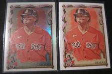 RAFAEL DEVERS 2-CARD LOT 2023 Topps Allen & Ginter Silver Portrait SP/Base #397