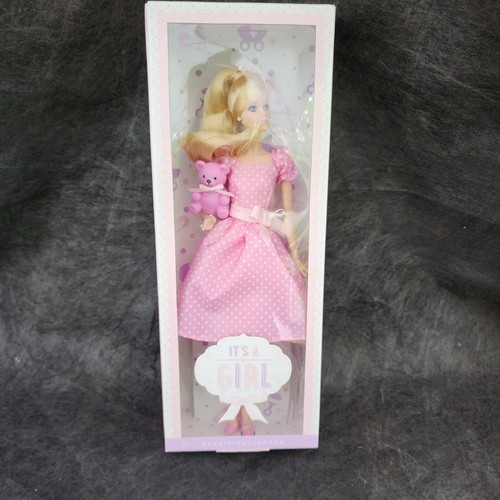 Barbie It’s a Girl Barbie Collector X8428 NIB With Stuffed Bear - Picture 1 of 3