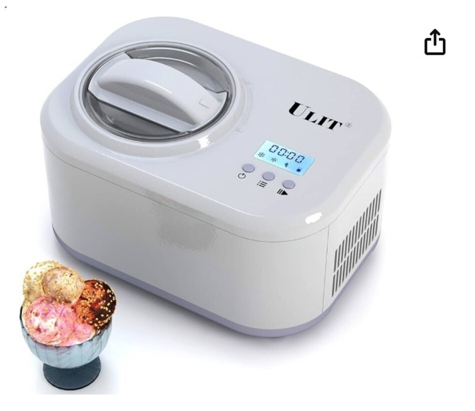 Ulit Ice Cream Maker 1 Quart Automatic Electronic Gelato Maker New eBay