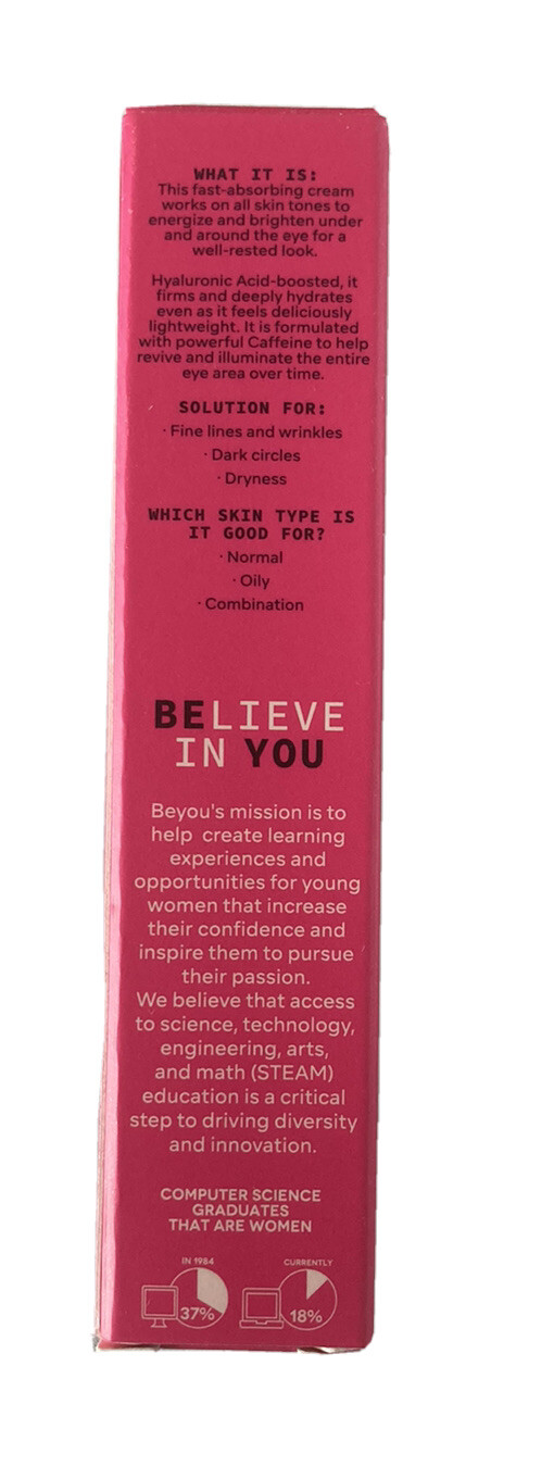 Beyou Cosmetics Caffeine Eye Cream 15ml NIB eBay