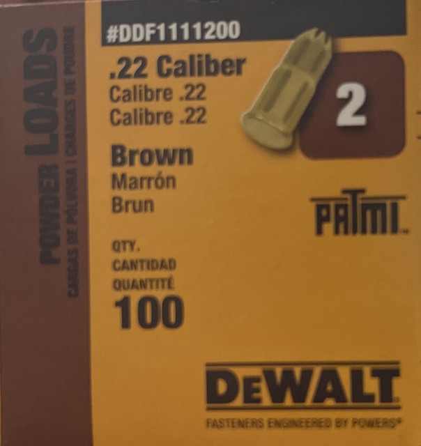 DEWALT 100-count 0.22 Caliber Powder 