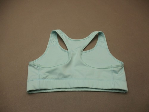 NIKE DRI-FIT Size M Womens Blue Unlined Wireless Pull On Racer Back Sport Bra 9A - Picture 4 of 5
