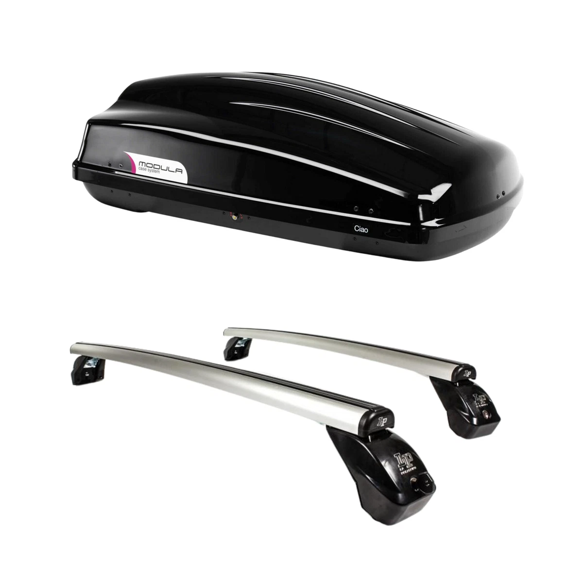 Roof Bars With Roof Box 340L For Citroen C3 Picasso 2008 2018