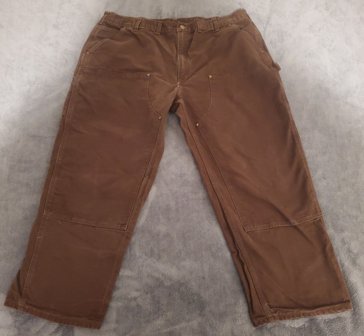 Carhartt Double Knee 44x30 Dark Brown B136 DKB | eBay