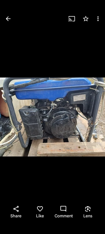 Generador de gasolina Yamaha de 4000 vatios Ef Foto 3 de 3