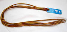 Premium 45" TAN BROWN GOLD Round Braided Work Rockabilly Punk Shoelaces-New 