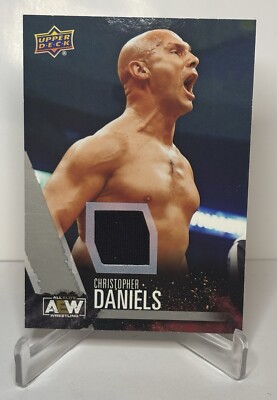 2021 UPPER DECK AEW FIRST EDITION SILVER WORN SHIRT RELIC CHRISTOPHER DANIELS