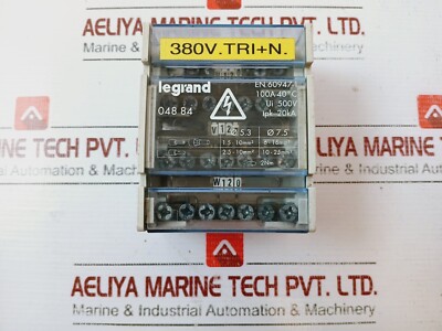 Legrand 048 84 Modular Distribution Block EN 60947-1 100A 380V