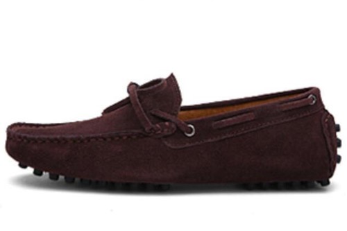Men Loafers Moccasin Lace Up Suede Leather Slip on Casual Boat Driving Shoes New - Picture 16 of 19
