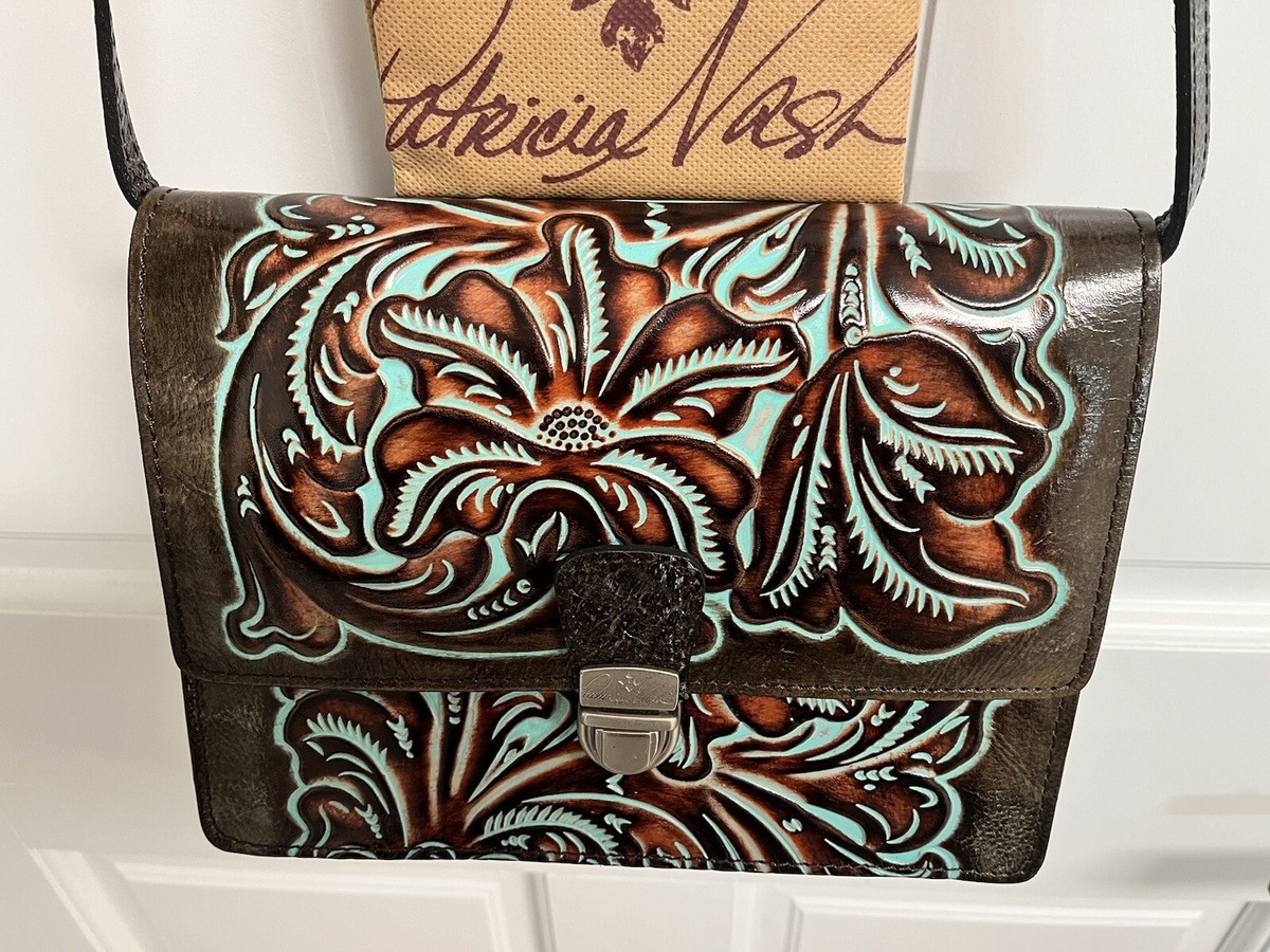 Patricia Nash Laurentina Flap Crossbody P664133 in Turquoise