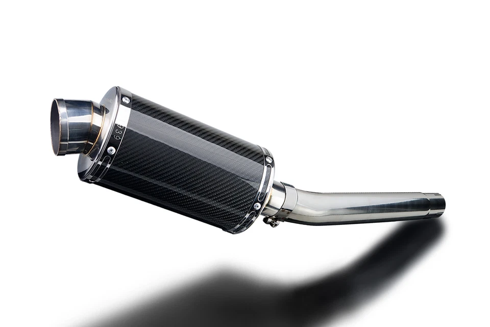 Suzuki GSX-R1000 2005-2006 Slip On 9" Oval Carbon Exhaust Muffler Kit - Image 2 of 4