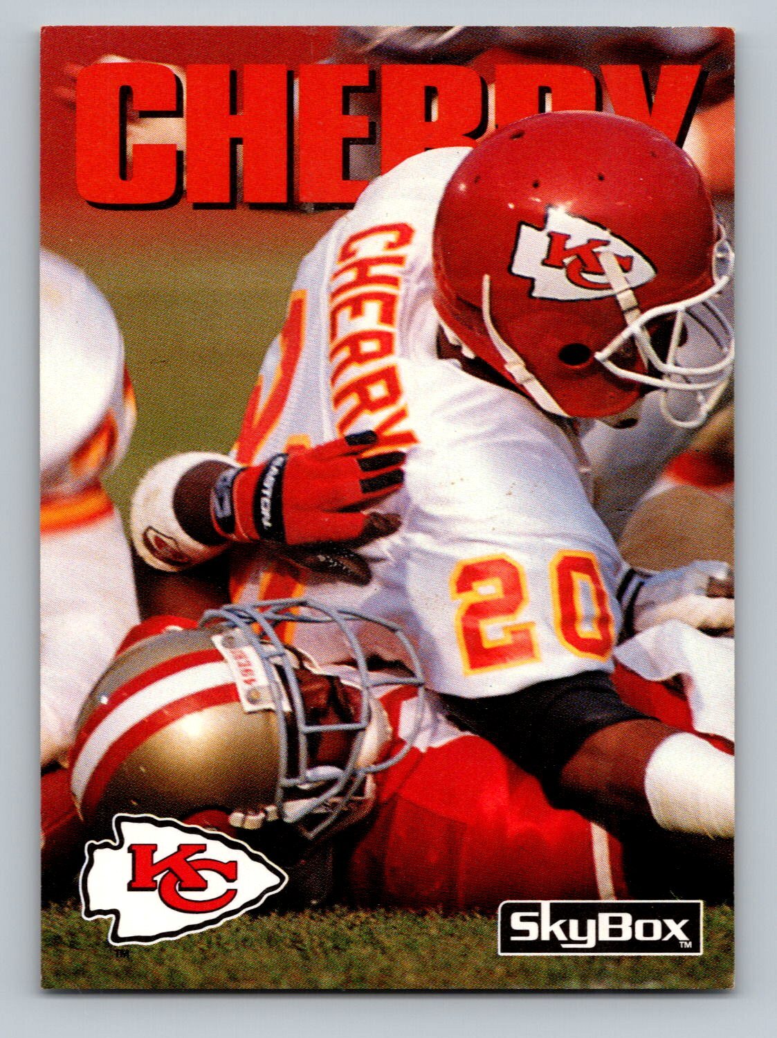 1992 SkyBox Impact #166 Deron Cherry   Kansas City Chiefs
