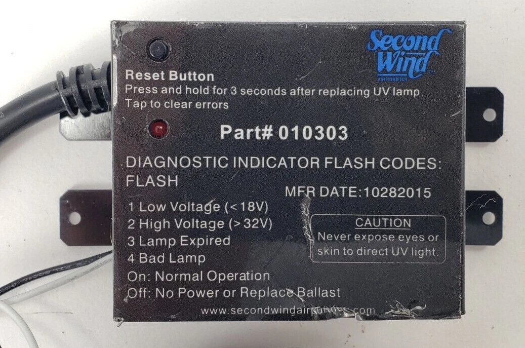 Second Wind 24 Volt UV Ballast 010303 2414 Premium eBay