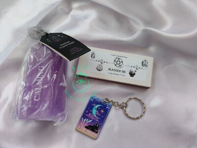 Beruhigender Zauber Kerze Geschenkbox - Amethyst Kristall Kerze, Entspannung