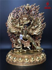 24'' Tibet Vajrakilaya Dojre Phurba Buddha Bronze Statue